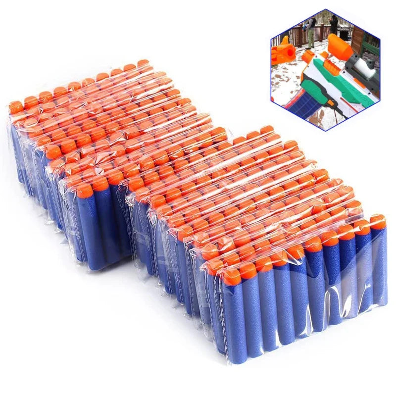 7.2cm 50/100pcs For Nerf Soft Bullets Darts Round Head Refill Sponge Darts Kids Toy Gun Bullets For NERF N-Strike Blasters