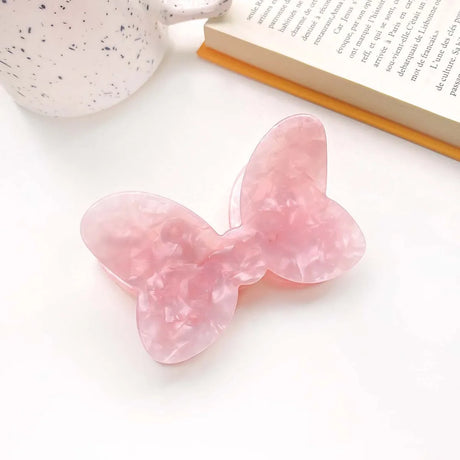 Muweordy Cartoon Bowknot Acrylic Hair Claw for Women Girls Popular Hair Catches Princess Crab Hair Clip Fashion Hair Accessories