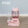 2 IN 1 Cat Water And Food Feeder Dispenser Automatic Dog Cats Drinking Bottles Feeding Bowl Dispensers Pet Supplies 2.2L