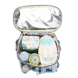 Pockets and Secure Stylish and Durable Diaper Bag with Insulated Bottle Hooks for Strollers and Bikes