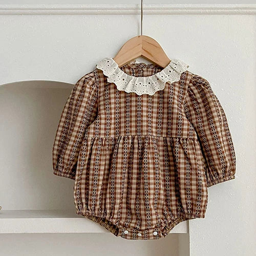 Baby Girls Clothing Autumn Spring Infant Baby Girls Jumpsuit Long Sleeve Cotton Embroidery Newborn Baby Girls Bodysuits