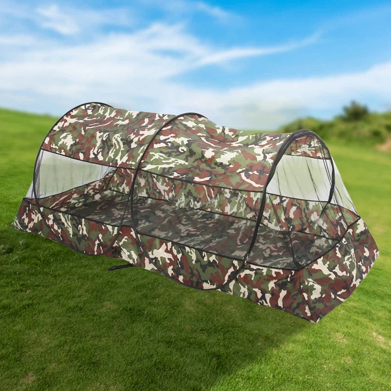 Folding Portable Mosquito Net for Trips Mesh Tent With Zipper Outdoor New Camping Mosquito Net Tent With Bottom For Single Bed.