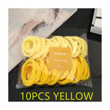 10Pcs Elastic Rubber Band Seamless Gradient Hair Rope Rings Children Cute Colorful Scrunchie Girls Ponytail Hair Accessories