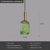 Nordic Retro restaurant colorfull Glass pendant lights Creative living room Lamp Simple bedside lamp LED E27 light