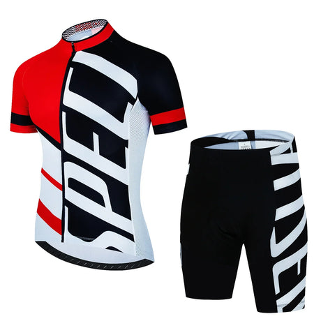 2024 Pro Team Cycling Jersey Set Summer Cycling Clothing MTB Bike Clothes Uniform Maillot Ropa Ciclismo Man Cycling Bicycle Suit