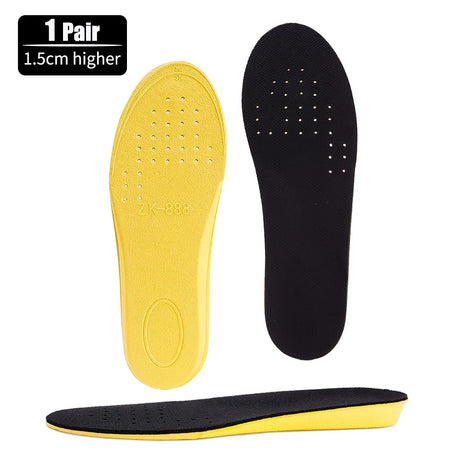 New Invisible Height Increase Insoles EVA Soft Light Shoes Sole Pad for Men Women Heel Lift Feet Care Arch Support Insole