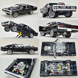 1168PCS Technical Dodge Charger Racing Car Model Building Blocks 42111 Bricks Toys in Movie Fast Furious Gift For Boys Kids