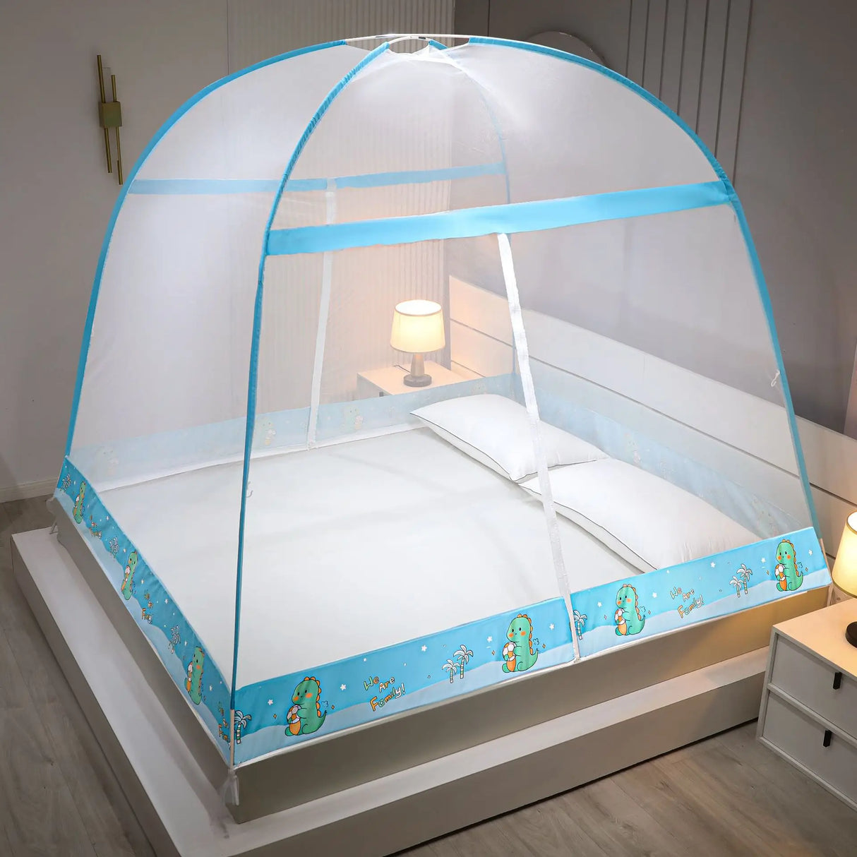 Installation Free Yurt Mosquito Net Household Densified Single Student Dormitory 1.5m Double 1.8 Folding Mosquito Net