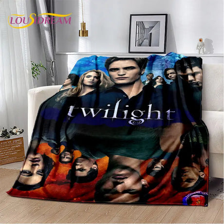 The Twilight Saga HD Printed Soft Plush Blanket,Flannel Blanket Throw Blanket for Living Room Bedroom Bed Sofa Picnic Cover Kids