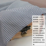 145 Cm*100cm Red Blue White Stripes Fabrics Polyester Cotton TC Yarn-dyed Fabrics Dresses Shirts Belt DIY Apparel Sewing Fabric