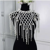 Body Chain Jewelry Pearl Sexy Beaded Collar Shoulder Bikinis Waist Chain Bra Body Chains For Women Waist Hain Wedding Dress