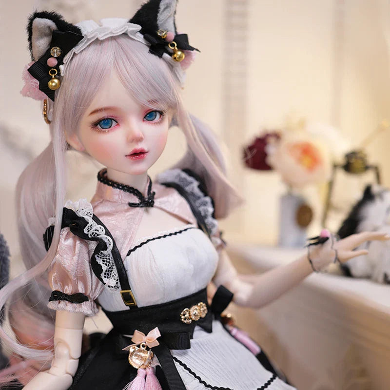 1/3 BJD Doll 60cm Girl New arrival gifts for girl Doll With Clothes Change Eyes Dolls Cat Best Gift for children Beauty Toy