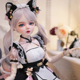 1/3 BJD Doll 60cm Girl New arrival gifts for girl Doll With Clothes Change Eyes Dolls Cat Best Gift for children Beauty Toy