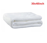 2pcs Towel Sublimation DIY White Blank Double Layer Baby Blanket