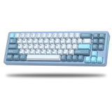 Full Aluminum Mechanical Keyboard Wireless Keyboard Bluetooth/2.4Ghz/Wired Tri-Mode SK71 RGB Keyboard Compatible with Mac Win