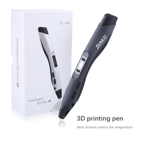 Creative 3D Art Pen for All Ages - SUNLU SL-300, Ideal for PLA/ABS Filament, Perfect Christmas Gift!