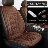 12V Heated Car Seat Cushion Cloth/Flannel Car Seat Heater Winter Warmer Seat Heating Car Accessories Heating Pads Set Universal