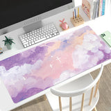 Mouse Pad Gamer Cute Aesthetic Kawaii Oil Painting XL Mousepad XXL Mechanical Keyboard Pad Office Office Accessories Mice Pad