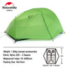 Naturehike 2 Person Tent Star River Camping Tent Upgraded Ultralight Tent Outdoor Travel Tent 4 Season Tent With Free Mat