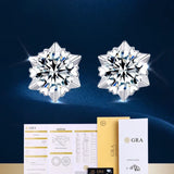 D VVS1 Moissanite Stud Earrings For Women 925 Sterling Silver Platinum Finish 2 GRA Certificates Moissanita Pass Diamond Tester