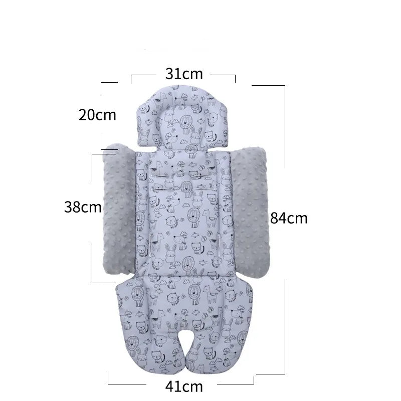 Baby Stroller Seat Cushion Cotton Breathable Pushchair Car Cart High Chair Seat Baby Stroller Cushion Pad Accessories