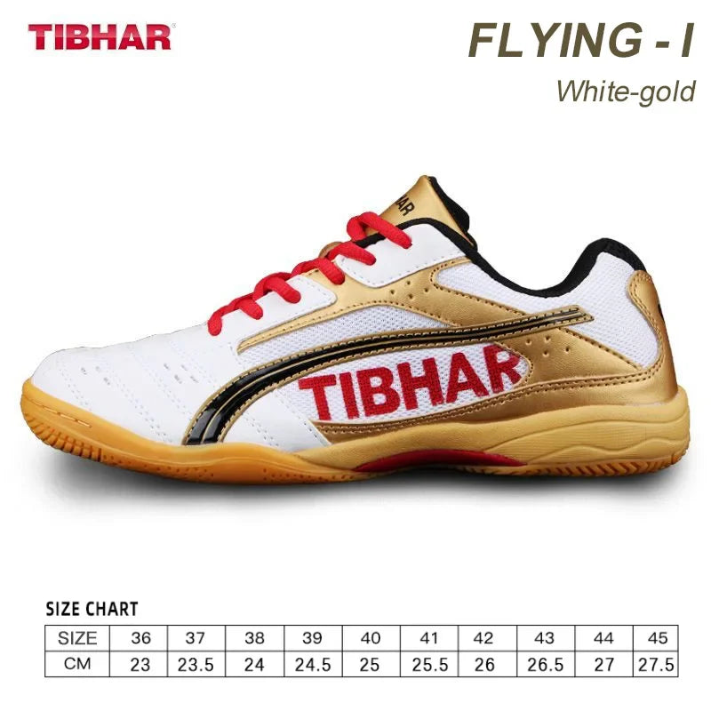 TIBHAR Flying Table Tennis Shoes Lightweight Anti-slip Ping Pong Sports Sneakers Men Women Breathable Workout Shoes