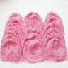 20/80pcs Children Elastic Crochet Knitting Nightcap Soft Crochet Sleeping Hat for Baby Girls Relaxing Hair Mobcap Accessories