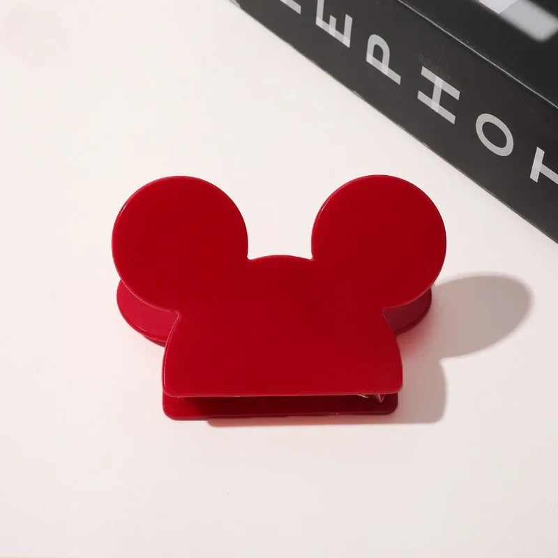 Cartoon Mickey Acetate Hair Claw for Women Girls Popular Hair Catches Princess Crab Clip Fashion Hair Accessories Give gifts