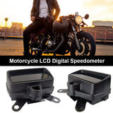 LCD Display Motorcycle Speedometer with Clock Digital Gauge Instrument Digital Odometer Tachometer USB Charging for CG125-CG150