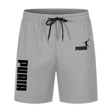 Men's Breathable Polyester Tracksuits Elastic Drawstring Gym Fitness Shorts Running Sport Shorts 2 Seasons New Shorts for Men