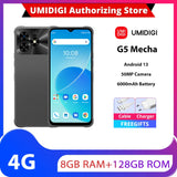 UMIDIGI G5 Mecha 8GB 128GB Smartphone Android 13 6.6" FHD+50MP Camera 6000mAh 90Hz Mobile Phone Portable Octa Core Cellphone