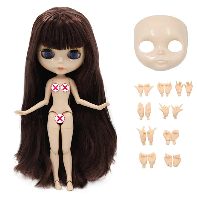 ICY DBS 10th Anniv Blyth doll 30cm 1/6 BJD toy glossy/matter shiny face colorful hair joint body