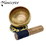 Miwayer Tibetan Singing Bowl Set Divine Eye Unique Gift Helpful for Meditation Yoga Stress Relief Prayer and Mindfulness