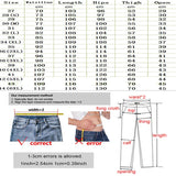 Streetwear Mens Jeans Ripped Denim Pants Hole Ruined New Brand Biker High Quality Straight Patch Plus Size 40 42