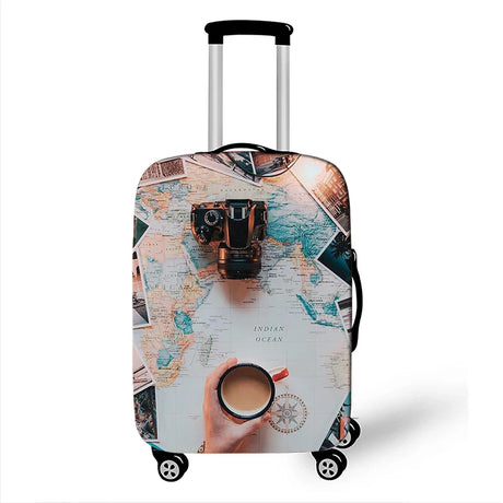 New Holiday style Print Luggage Cover for Travel Suitcase Protector Fits 18 ~32 Inch Zipper Elastic Suitcase cover