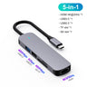 USB C Hub Multiport Adapter 10 in 1 Portable Dongle 4K HDMI PD 100W USB 3.0 Gigabit Ethernet RJ45 Docking Station Laptop Stand