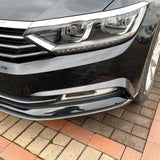 For VW Passat B8 Variant Front Fog Light Frames Cover Trim Sticker Grille 2016 2017 2018 2019 Body Kit Tuning Gloss Black Tuning