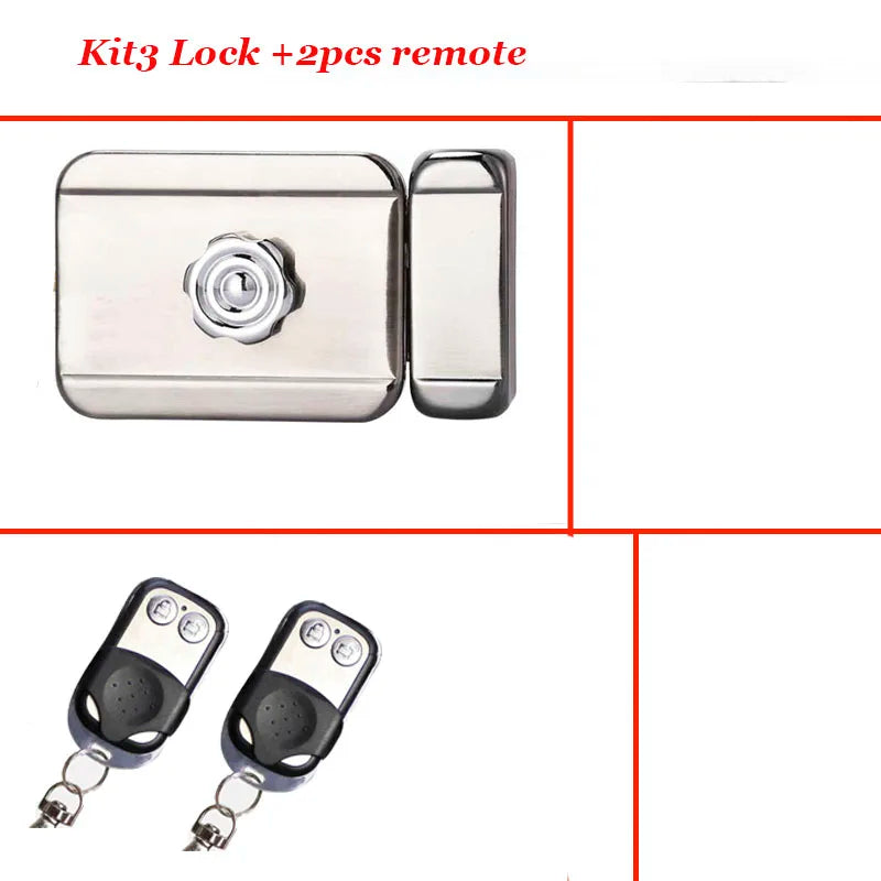 AA Battery Driven Remote Control Electric Lock Hidden Door Lock Key Electronic Door Lock Home Access control system