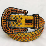 2024 Luxury Strap Men Women Rhinestones Belt Western Bling Bling Crystal Diamond Studded Belts