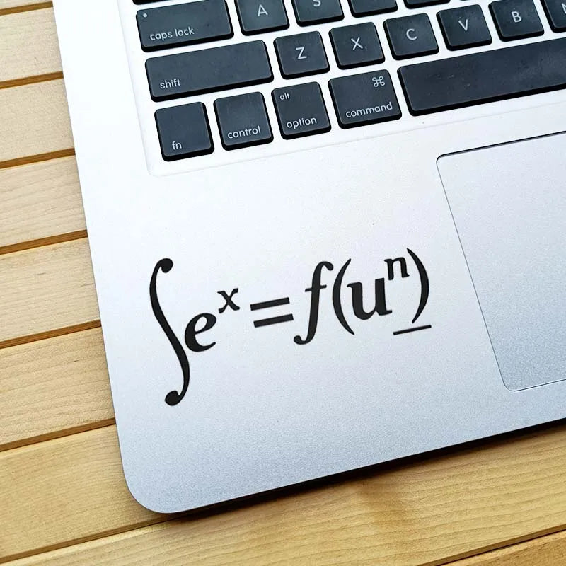 Funny Adult Math Formula Vinyl Trackpad Laptop Sticker for Macbook Air 13 Pro 14 16 Retina 12 15 Inch Mac Tablet Notebook Decal