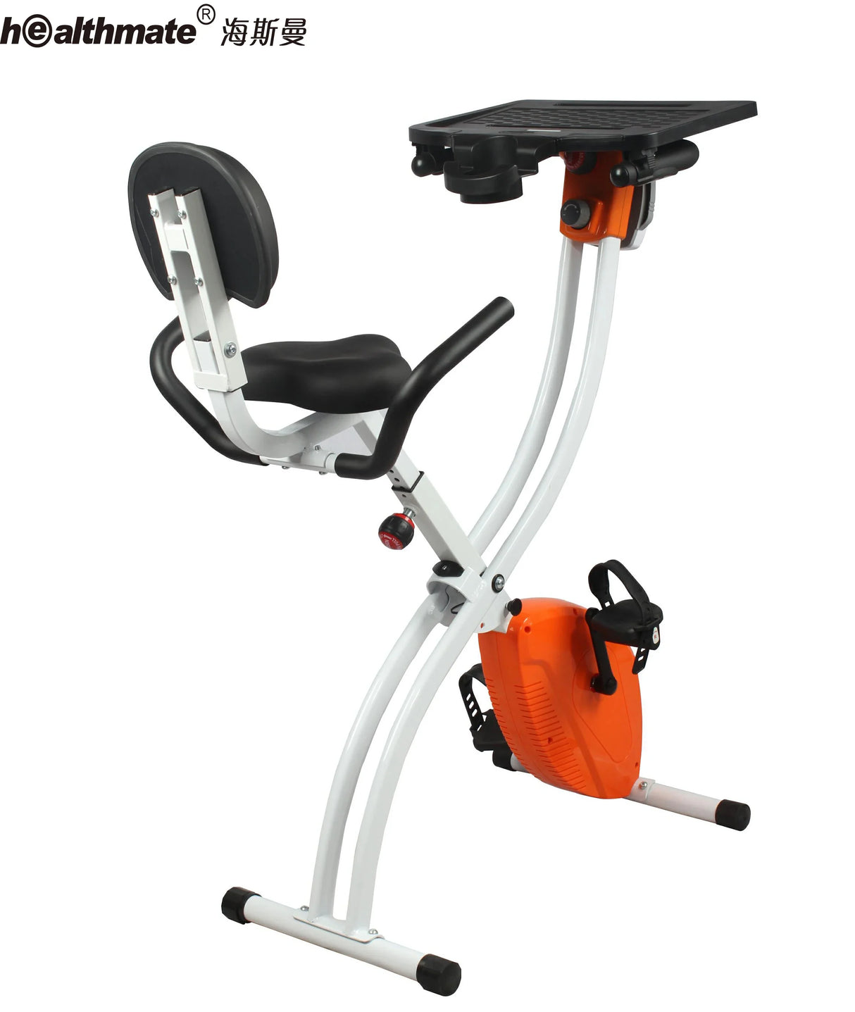 Folding Magnetic Exercise Bike plate Foldable X Bike Home Lose Weight Indoor Cycling Bike with  Computer Desk