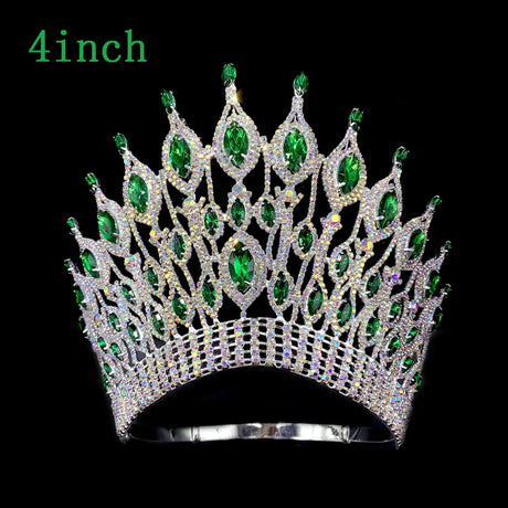 Miss Universe  Wedding Crown Queen Rhinestone Tiara Party Stage Show Hair Jewelry for Pageant