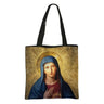 Our Lady of Guadalupe Virgin Mary Print Handbag Women Catholic Churches Canvas Shopping Bags Casual High-capacity Tote Bag Gift