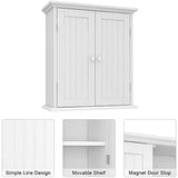 Bathroom Wall Cabinet,Over The Toilet Space Saver Storage Cabinet, Medicine Cabinet with 2 Door and Adjustable Shelves, Cupboard