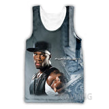 New Fashion Women/Men's 3D Print Rapper 50 Cent Tank Tops Harajuku  Vest  Summer Undershirt Shirts Streetwear  H01