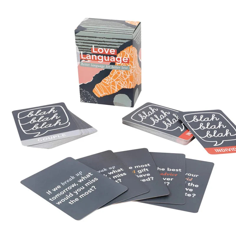 Love Language Card Game Board Game 150 Conversation Starter Questions for Couples Connections Partner Date Night Relationship