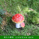 Miniatures Mushroom Garden Decoration Resin Statue Figurine for Patio Yard DIY Fairy Flowerpot Plants Outdoor Bonsai Ornament