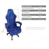 Solid Long Armrest Gaming Chair Cover Breathable Office Chair Cover Seat Cover for Computer Chair Seat Case Dustproof Slipcover