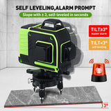 tripod/Professional Level Green Light Building Tool Level Lines 4d Self-leveling Cross Horizontal  16 Laser Levels Laser