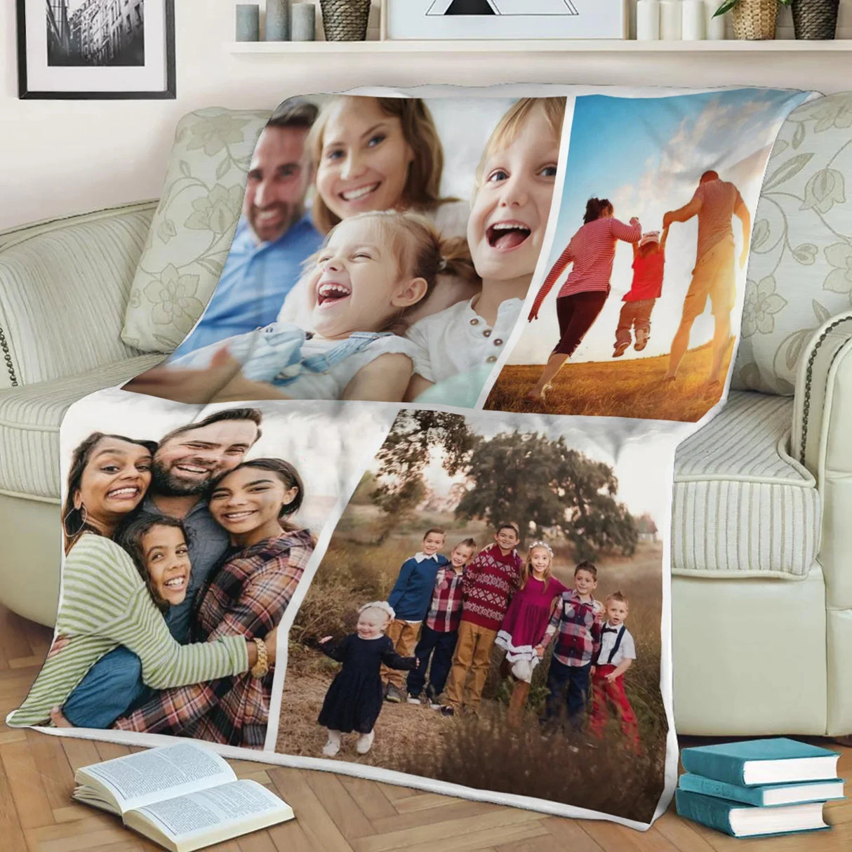 Custom Flannel Throw Blanket Personalized Photo Fleece Blankets Sofa Christmas Gift Customized DIY Print on Demand Dropshipping